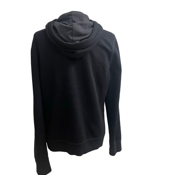 Aeropostale Y2K Hoodie Embroidered  Full Zip  Embroidered Spellout Sz XL Black - Picture 2 of 11